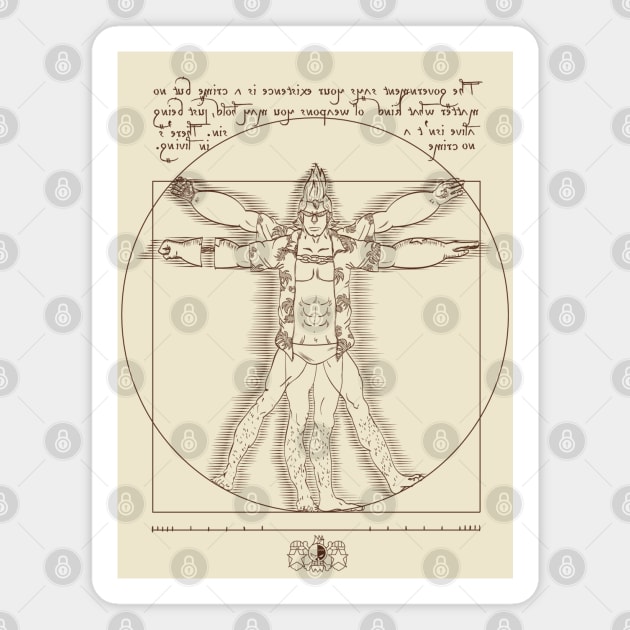 Vitruvian Franky Magnet by Lithium